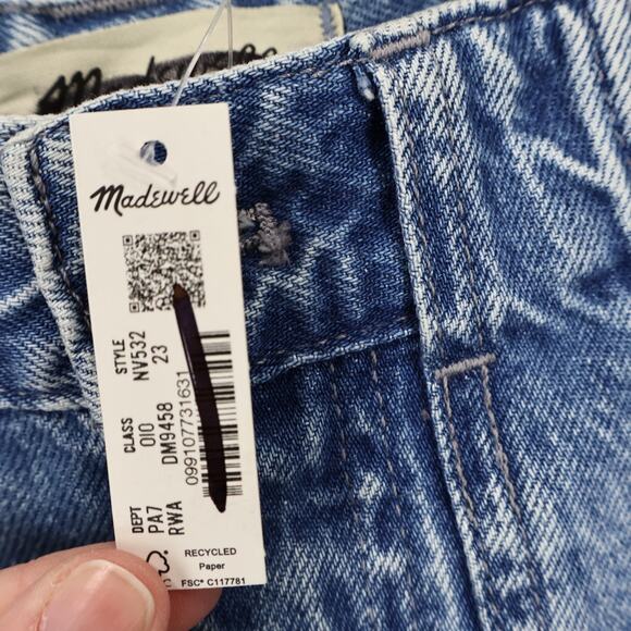 Madewell The Darted Barrel Leg Jean Riverbend Wash Size 23 NWT - Picture 5 of 10